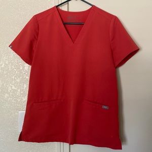 Small Clay casma FIGS scrub top